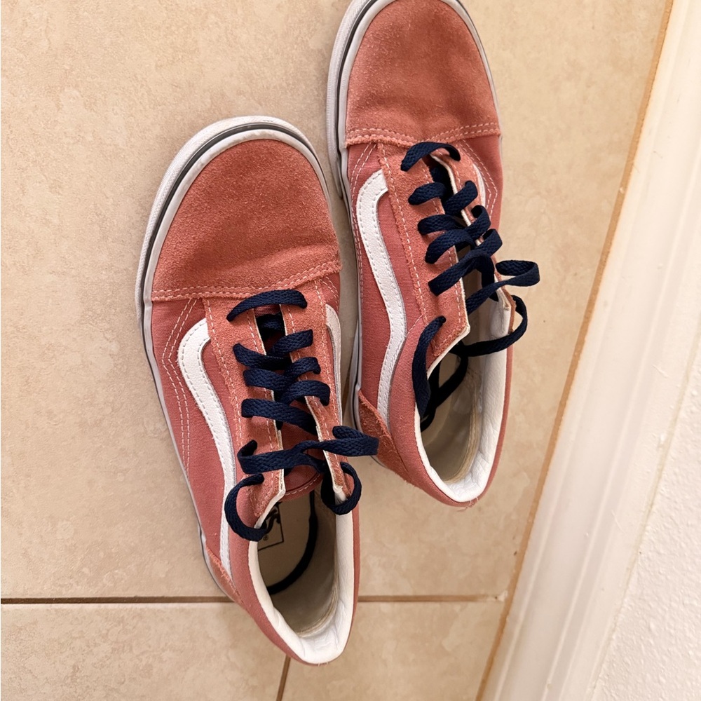 Vans Women's Sneakers in Pink and White - Picture 3 of 7